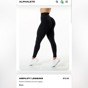 Black alphalete amplify leggings